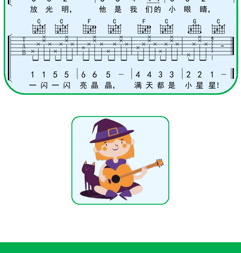 民谣弹唱超简谱集 第4页  小星星  友谊地久天长  [左下]