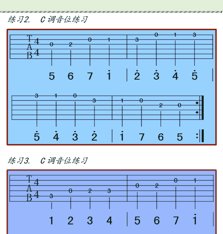 古典吉他初级教程 第23页  [右上]