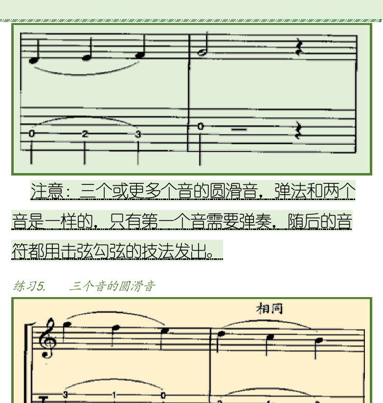 古典吉他初级教程 第74页  综合练习  [右上]