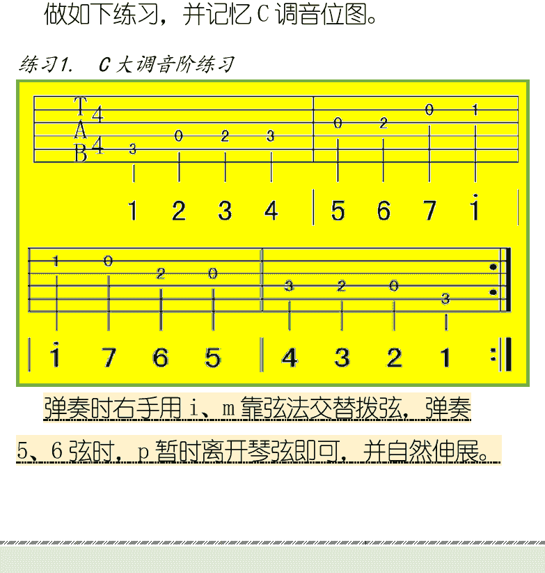 古典吉他初级教程 第23页  [左下]