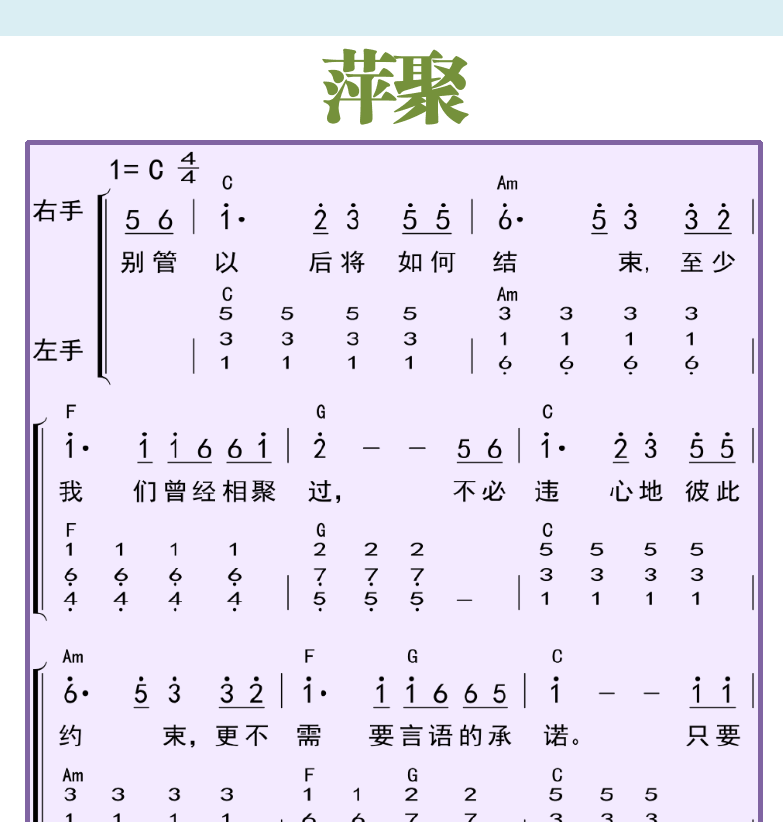 键盘入门 第5页  和弦练习  萍聚  [右上]