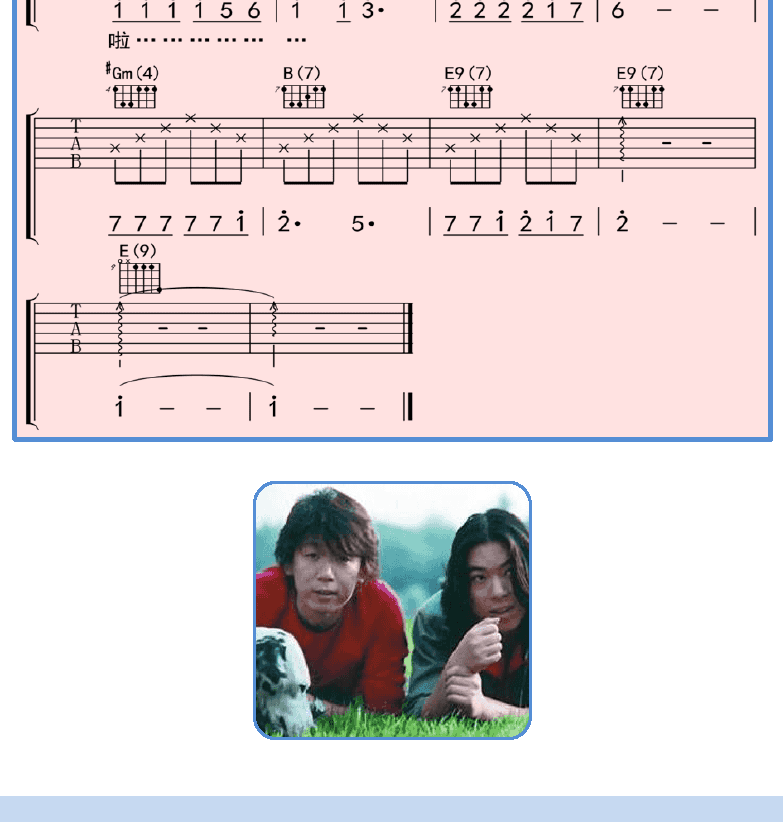 民谣吉他弹唱谱集 第6页  泪洒天堂  Tears_In_Heaven  [左下]
