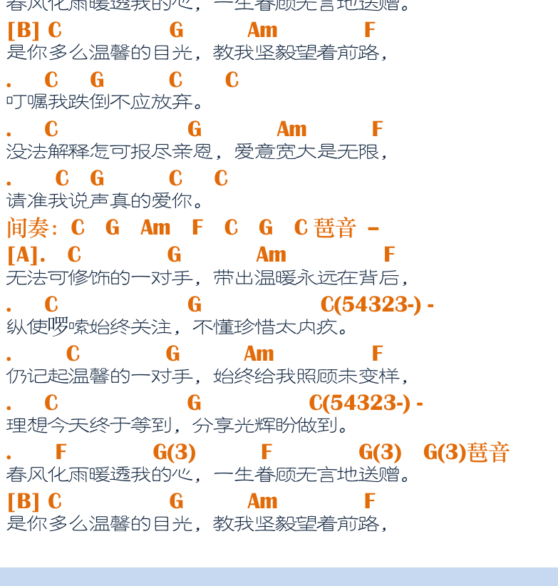 民谣吉他弹唱谱集 第27页  真的爱你  [左下]